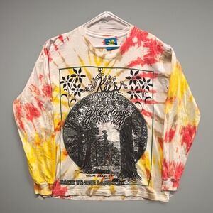 Online Ceramics Keep Growing Shirt sz M Tie Dye Tee Long Sleeve 2 Sided RARE